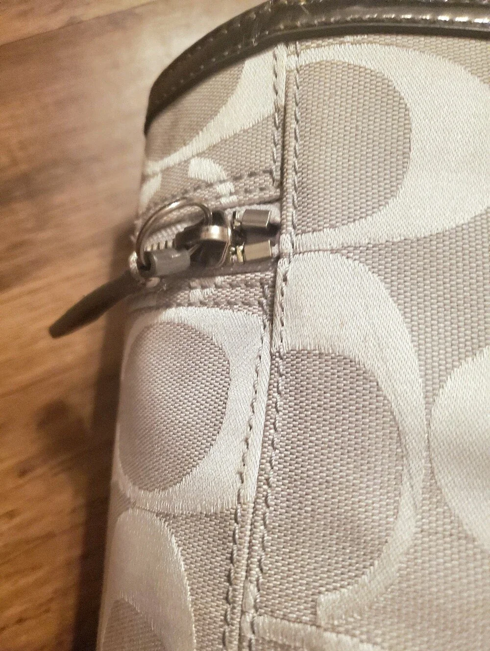 Coach Silver Small Purse Tote